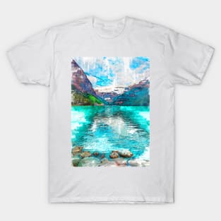 Lake Louise Canada Marker. For Nature Lovers T-Shirt